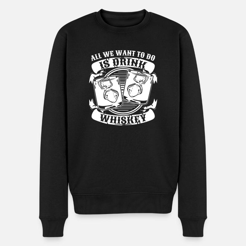 Whisky Whiskey - Pull Premium bio Homme - noir