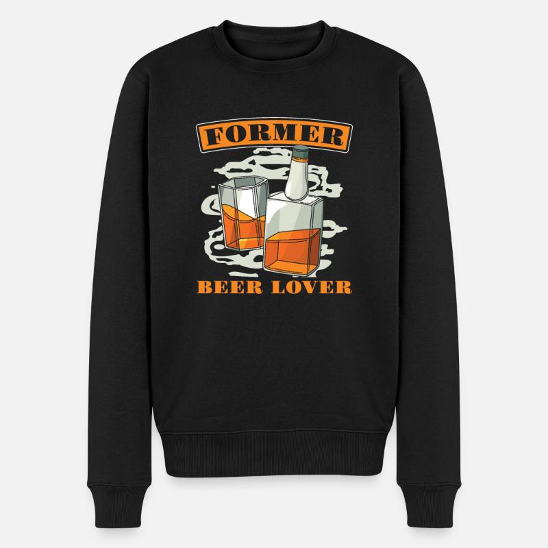 Whisky Whiskey Liebhaber - Männer Premium Bio Pullover - Schwarz