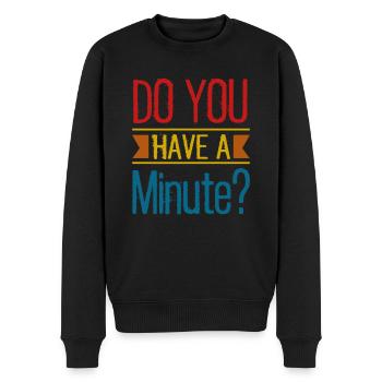 Human Resources Hr Manager Job Beruf - Männer Premium Bio Pullover - Schwarz - Vorne - Nico (187cm)