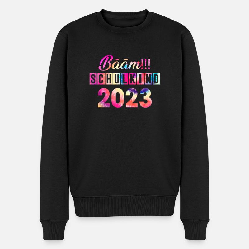 Schulkind 2023 Einschulung - Männer Premium Bio Pullover - Schwarz