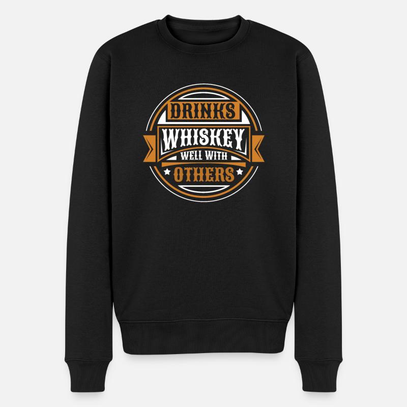 Whisky Whiskey Funny - Pull Premium bio Homme - noir
