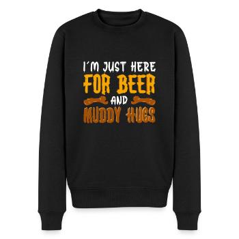 Perfect funny Race - Männer Premium Bio Pullover - Schwarz - Vorne - Nico (187cm)