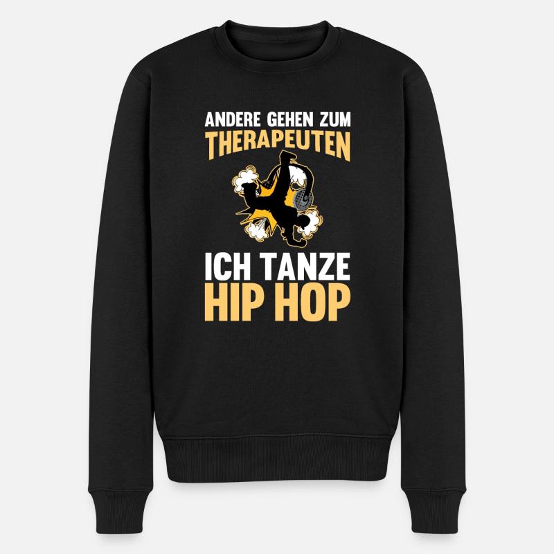 Hip Hop Tänzer - Männer Premium Bio Pullover - Schwarz