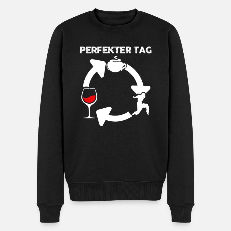 Hip Hop Tänzer - Männer Premium Bio Pullover - Schwarz