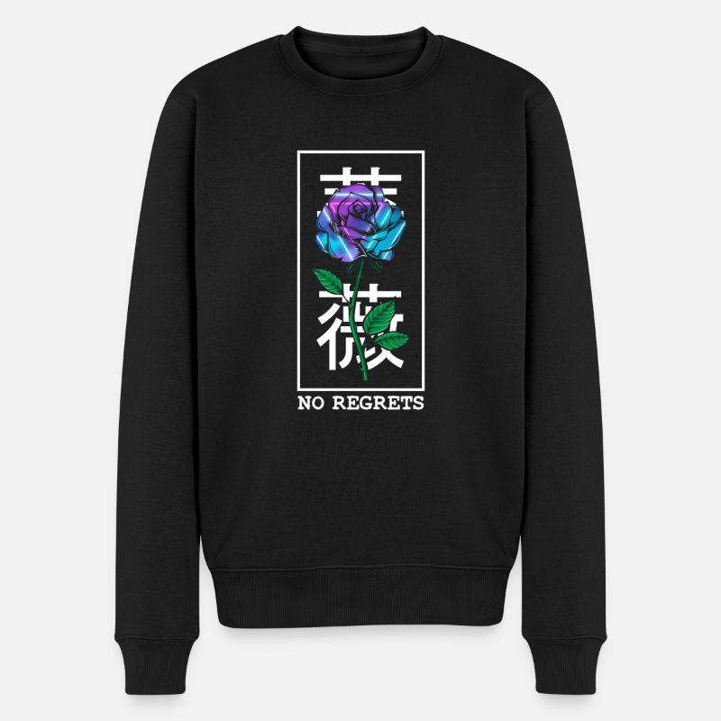 Pas de regrets Rose - Pull Premium bio Homme - noir
