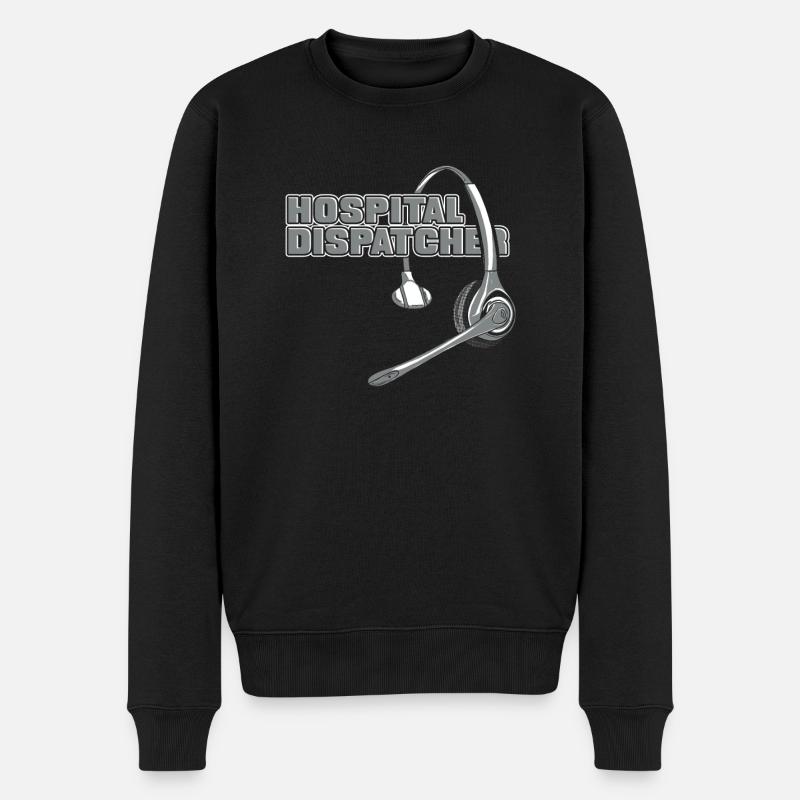 Notruf Leitstelle Einsatzzentrale Cool - Männer Premium Bio Pullover - Schwarz