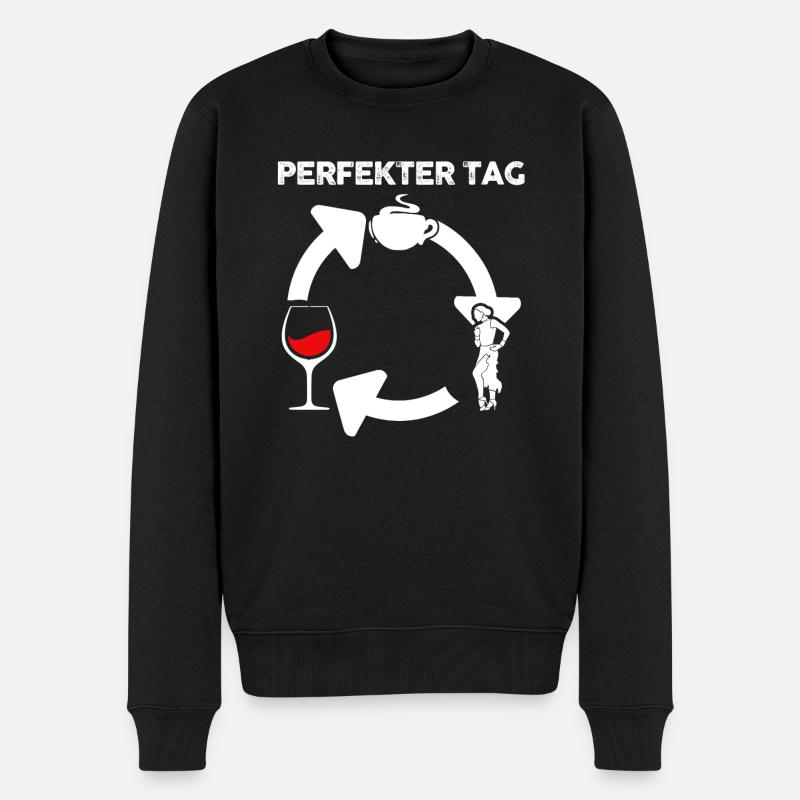 Salsa Tanz Tänzer - Männer Premium Bio Pullover - Schwarz