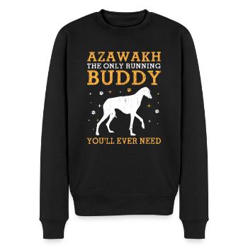 Azawakh Hundebesitzer Arabischer Windhund Tuareg Sloughi - Männer Premium Bio Pullover - Schwarz - Vorne - Nico (187cm)