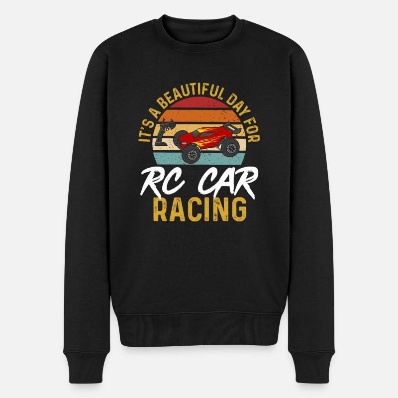RC Car Ferngesteuertes Auto - Männer Premium Bio Pullover - Schwarz