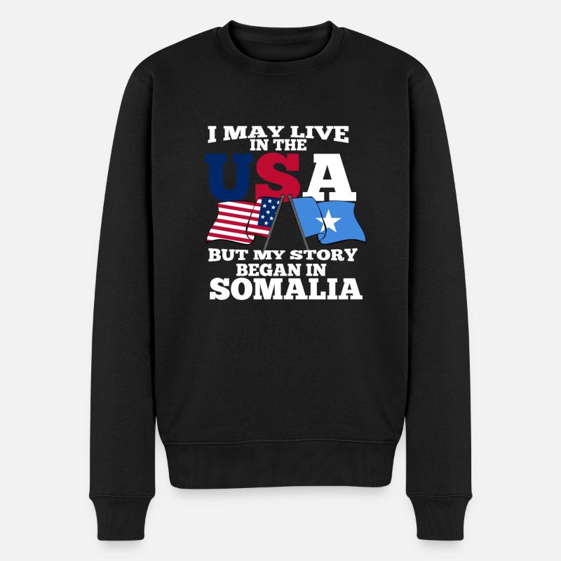 Somalie - Pull Premium bio Homme - noir