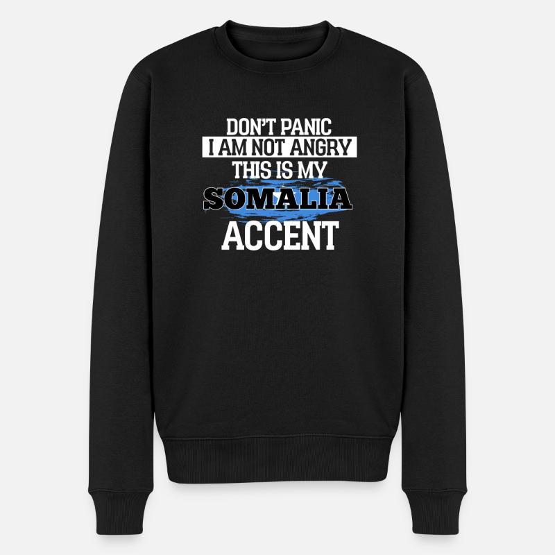 Somalie - Pull Premium bio Homme - noir