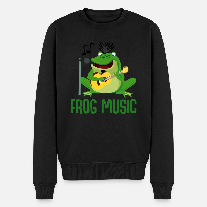 Rock Music Frog - Pull Premium bio Homme - noir
