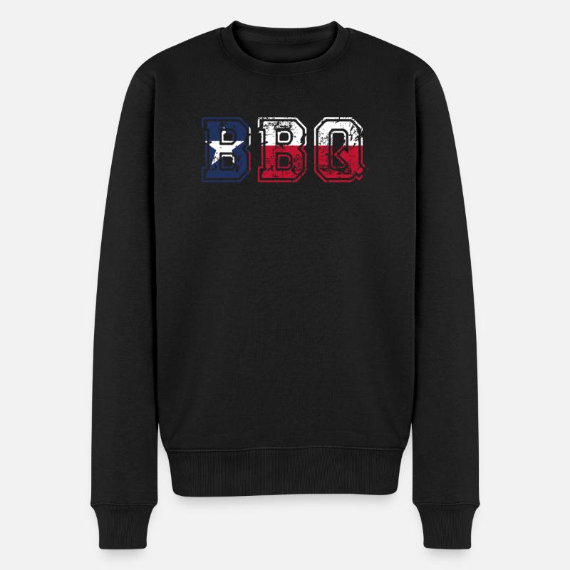 Texas American grill - Pull Premium bio Homme - noir