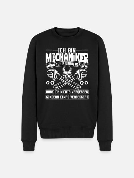 Mechaniker Schrauber Mechatroniker - Männer Premium Bio Pullover - Schwarz
