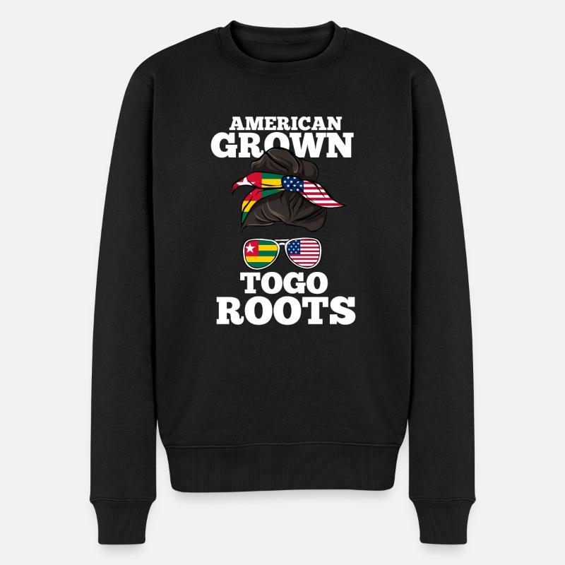 Togo - Männer Premium Bio Pullover - Schwarz