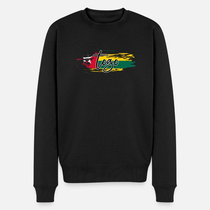 Togo - Männer Premium Bio Pullover - Schwarz