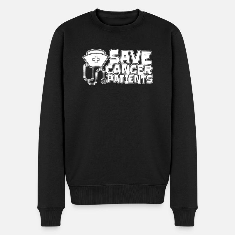 Krankenschwester Krebs - Männer Premium Bio Pullover - Schwarz