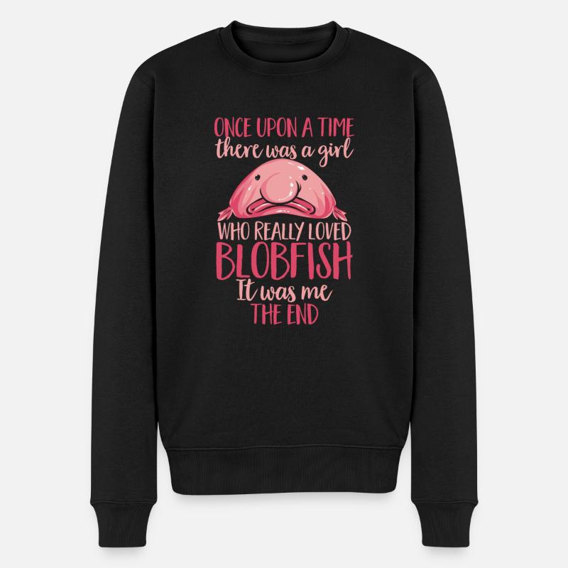 Poisson blob - Pull Premium bio Homme - noir