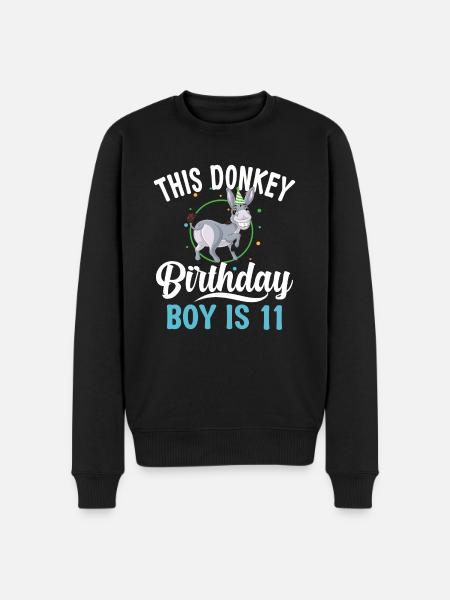 Donkey Lover Gifts - Men's Premium Organic Jumper - black