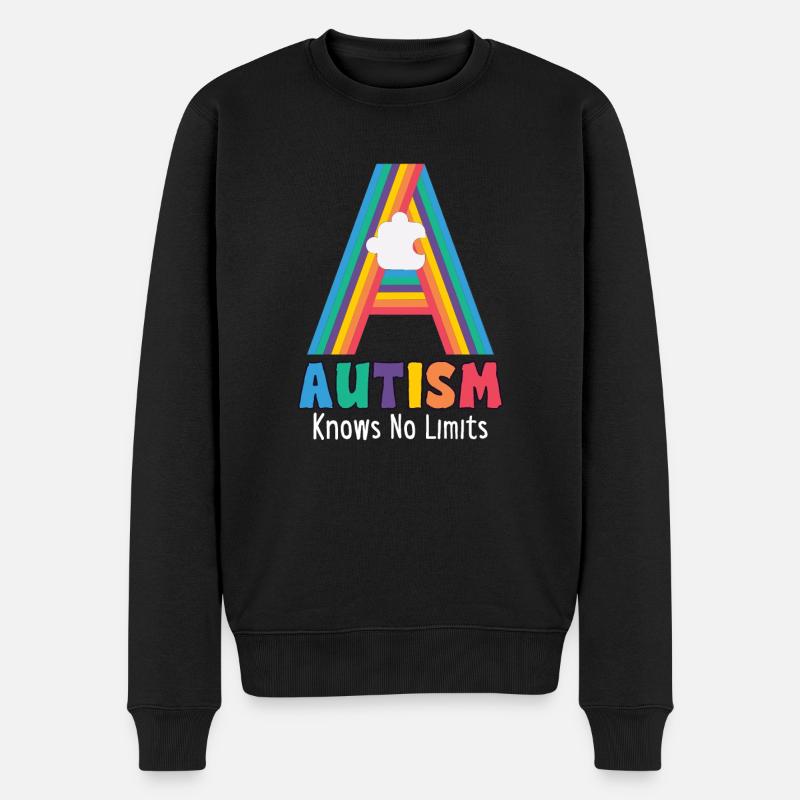 Autismus-bewusstsein Autismus-krankheit - Männer Premium Bio Pullover - Schwarz