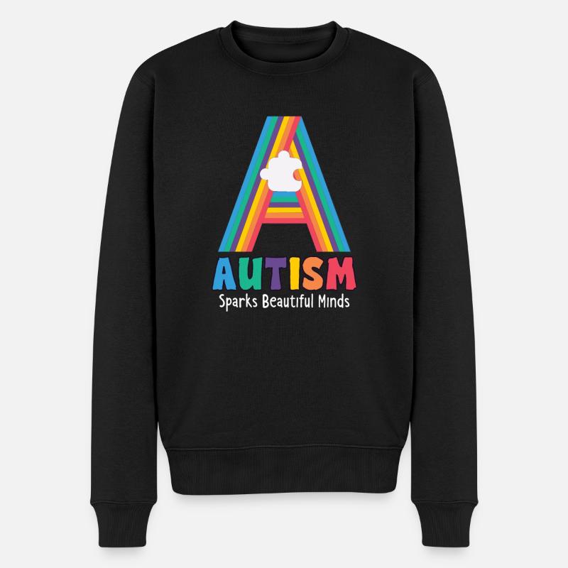 Autismus-bewusstsein Autismus-krankheit - Männer Premium Bio Pullover - Schwarz