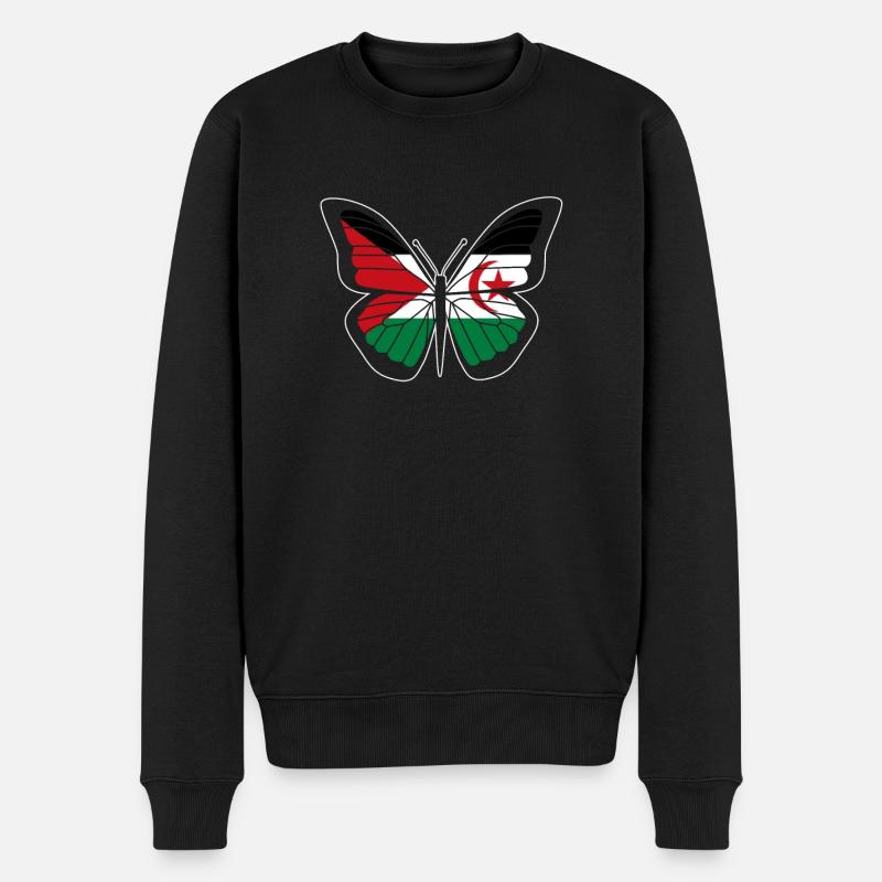 Westsahara - Männer Premium Bio Pullover - Schwarz