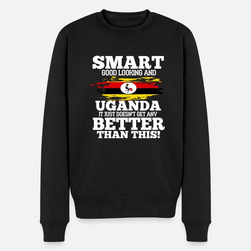 Ouganda - Pull Premium bio Homme - noir