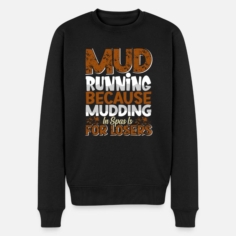 Perfect funny Race - Männer Premium Bio Pullover - Schwarz