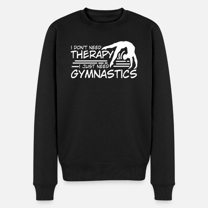 Gymnastik RSG Turnen Handstand - Männer Premium Bio Pullover - Schwarz