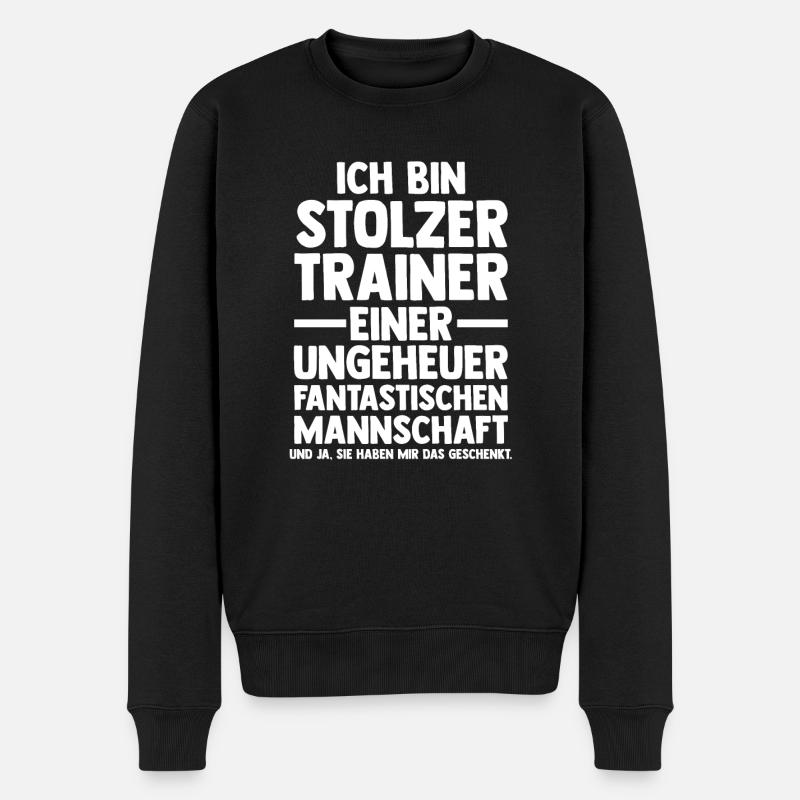 Sportmannschaft Trainer - Männer Premium Bio Pullover - Schwarz