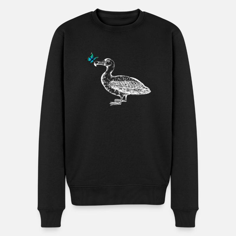 Mouette au papillon - Pull Premium bio Homme - noir