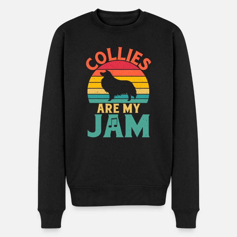 Cadeaux Collie - Pull Premium bio Homme - noir