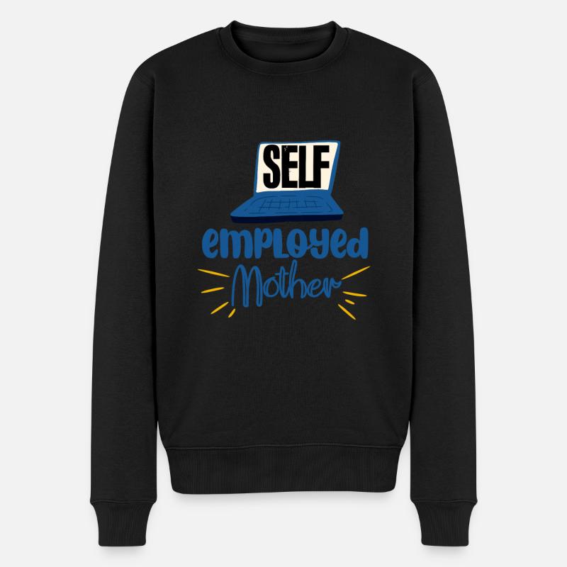 Self Employed Mother 4 - Männer Premium Bio Pullover - Schwarz