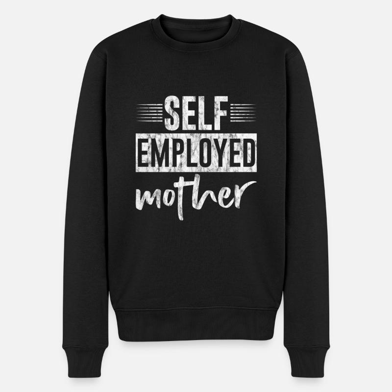 Self Employed Mother 3 - Männer Premium Bio Pullover - Schwarz