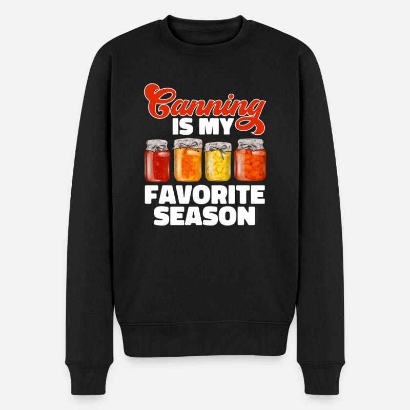 Einmachen Einkochen Lebensmitteln Konservieren - Männer Premium Bio Pullover - Schwarz