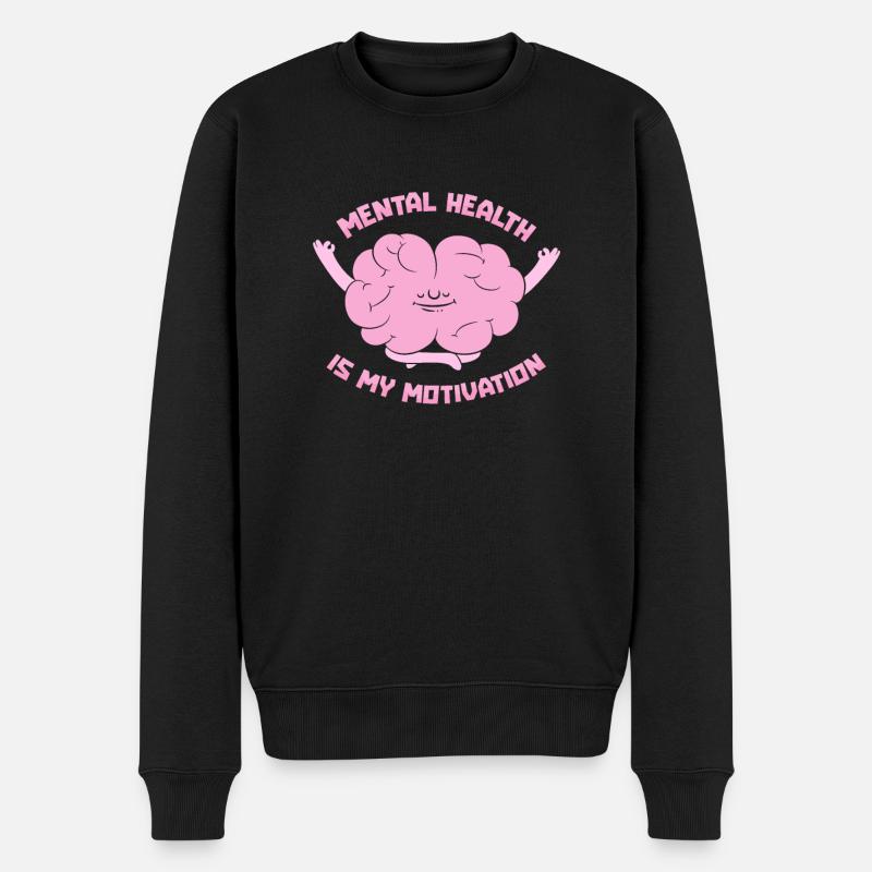 Psychologie Psychologe Motivation - Männer Premium Bio Pullover - Schwarz