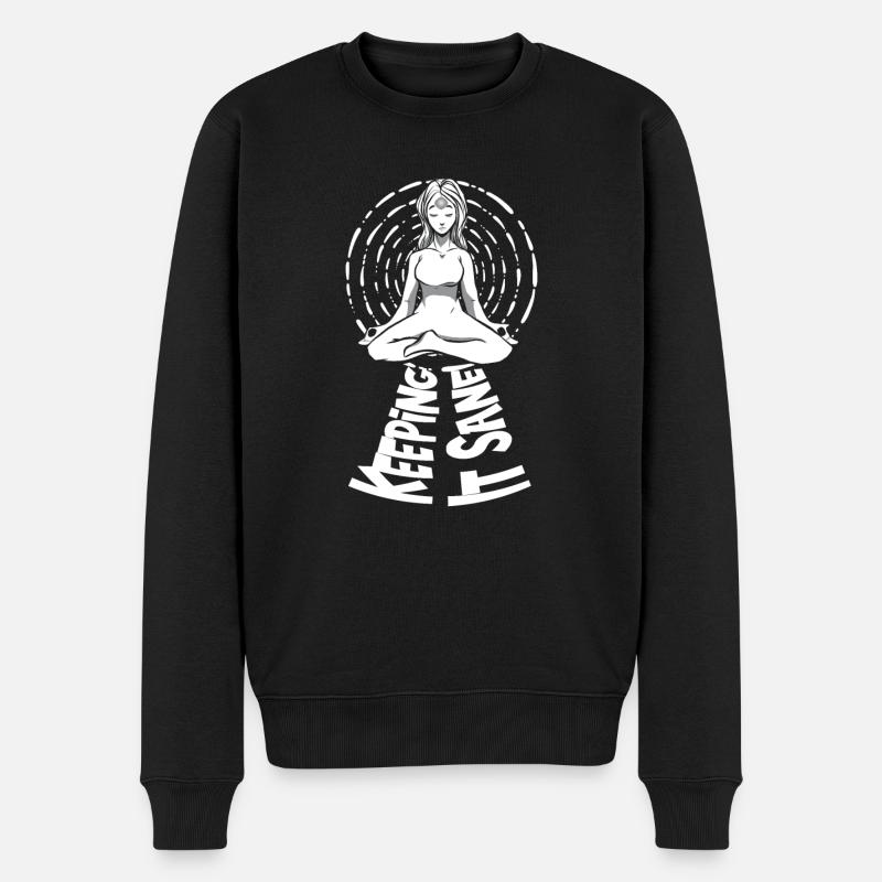 Psychologie Psychologue Raisonnable - Pull Premium bio Homme - noir