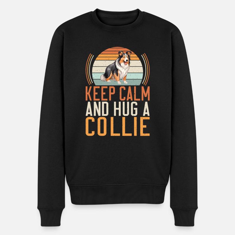 Cadeaux Collie - Pull Premium bio Homme - noir