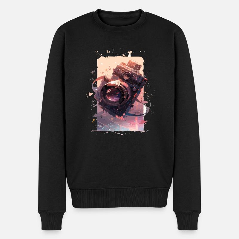 Camera Retro Camera Cameras Analog - Men's Premium Organic Jumper - black