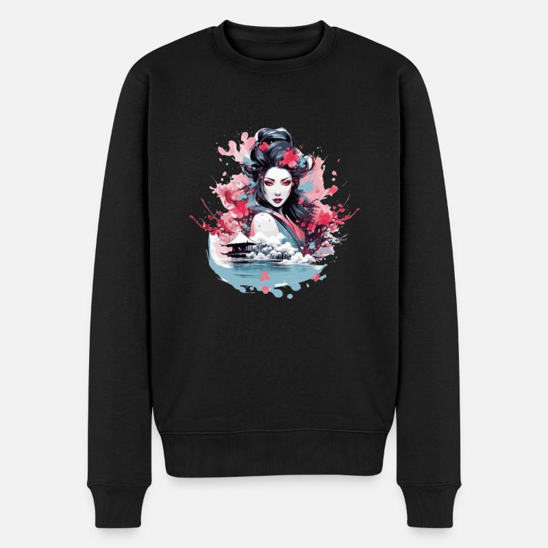 Geisha du Japon - Pull Premium bio Homme - noir