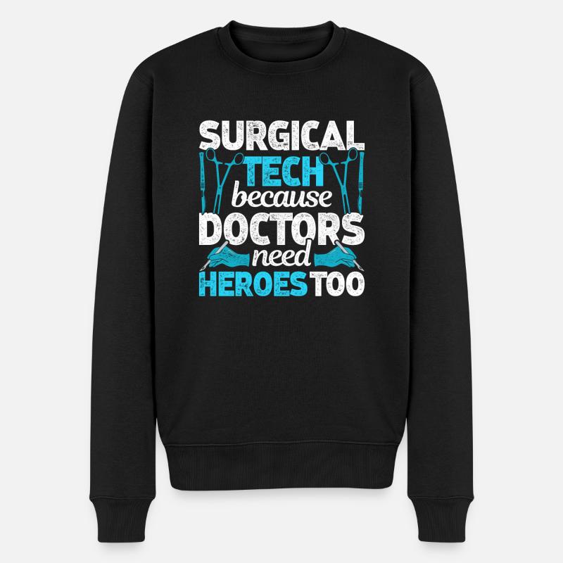 Surgical Technical Assistant - Men's Premium Organic Jumper - black