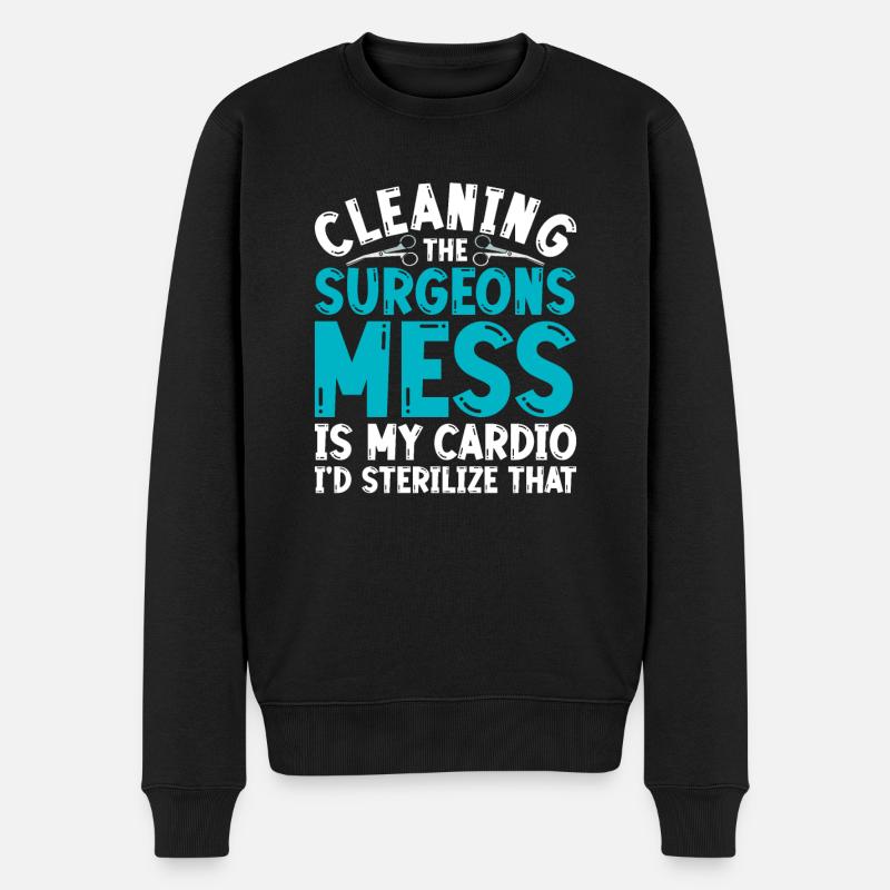 Chirurgischer Assistent - Männer Premium Bio Pullover - Schwarz