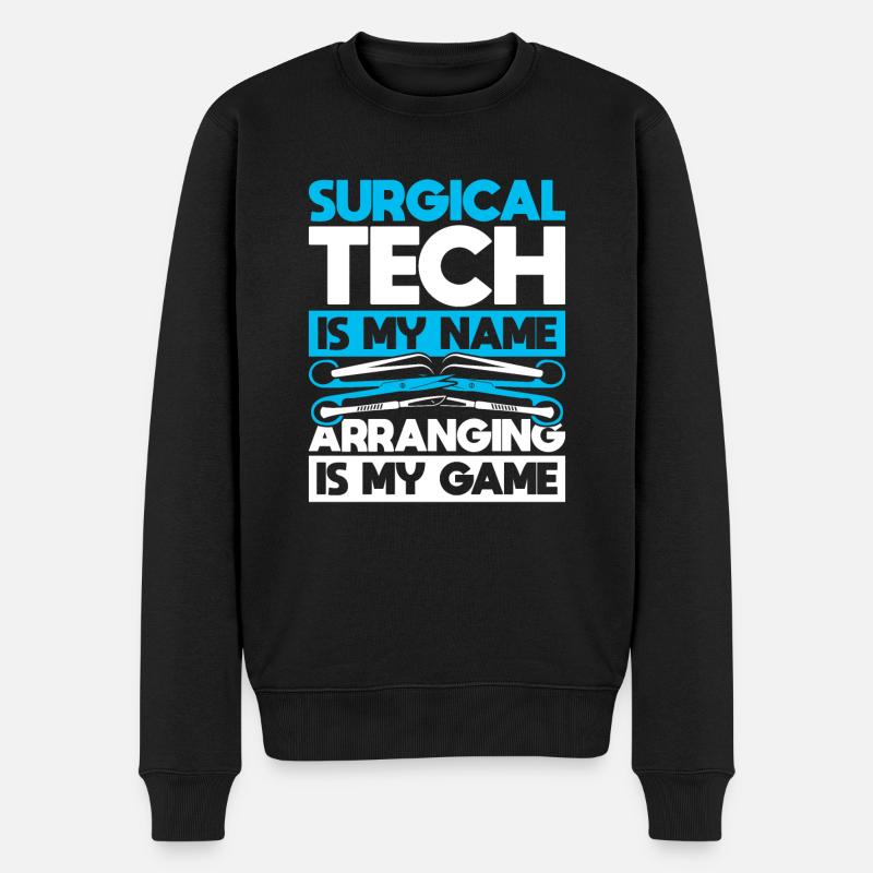 Assistant technique chirurgical - Pull Premium bio Homme - noir