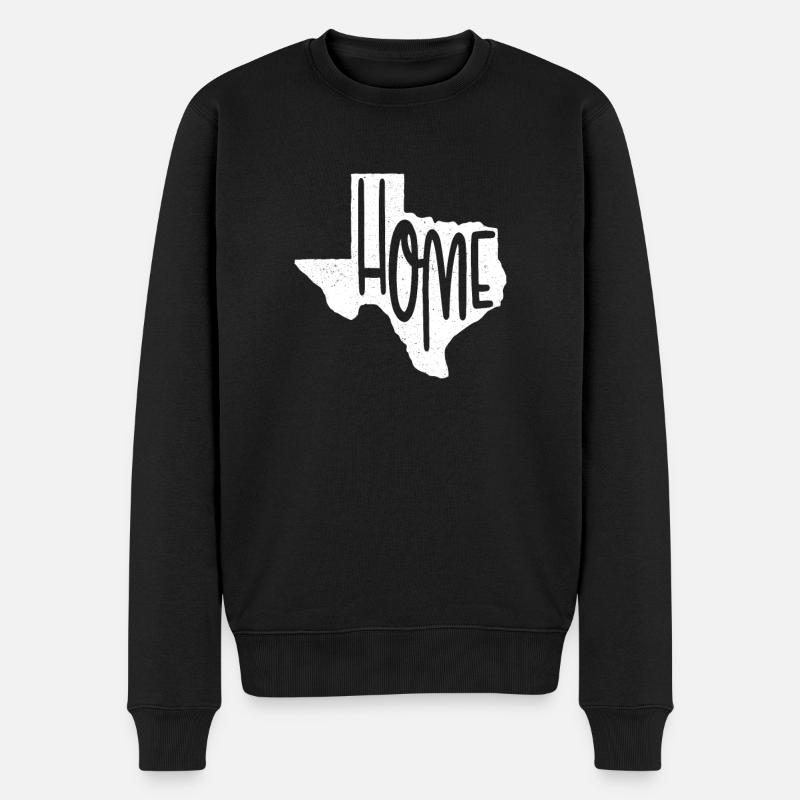 Bœuf du Texas en noir - Pull Premium bio Homme - noir
