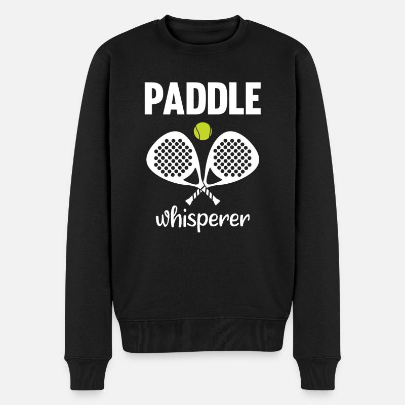 Paddle Whisperer Paddle Tennis - Pull Premium bio Homme - noir