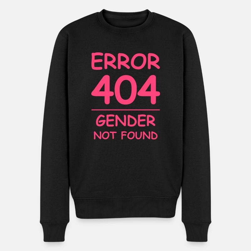 Geschlecht nicht gefunden Fehler 404 - Männer Premium Bio Pullover - Schwarz