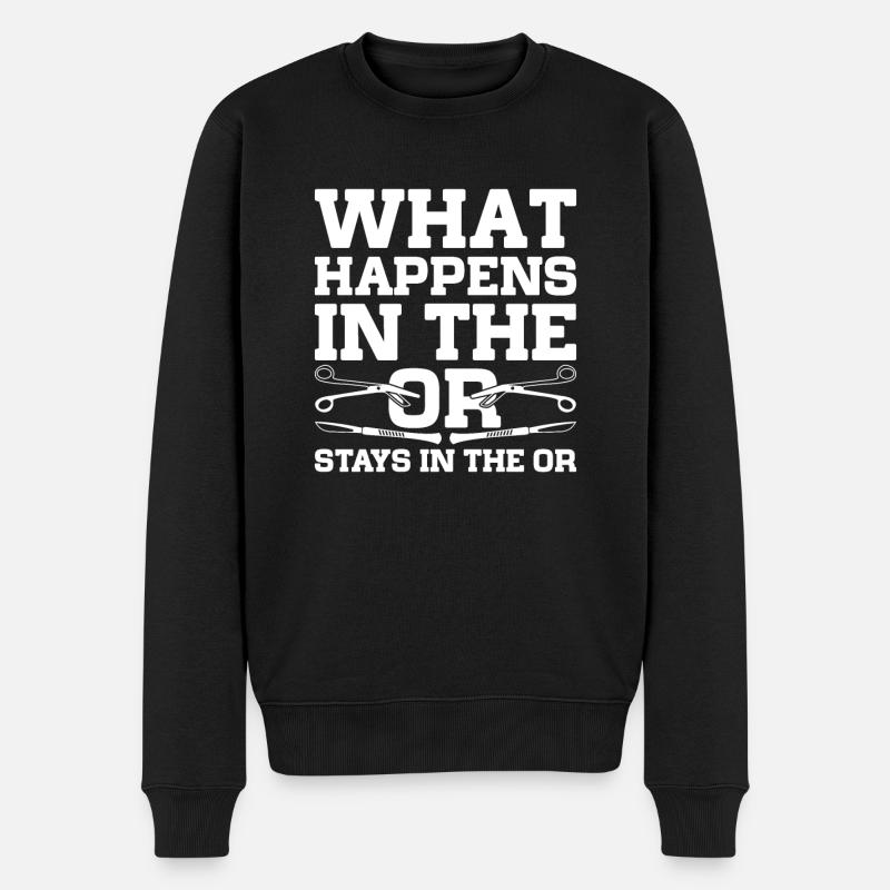 Surgical Technical Assistant - Men's Premium Organic Jumper - black