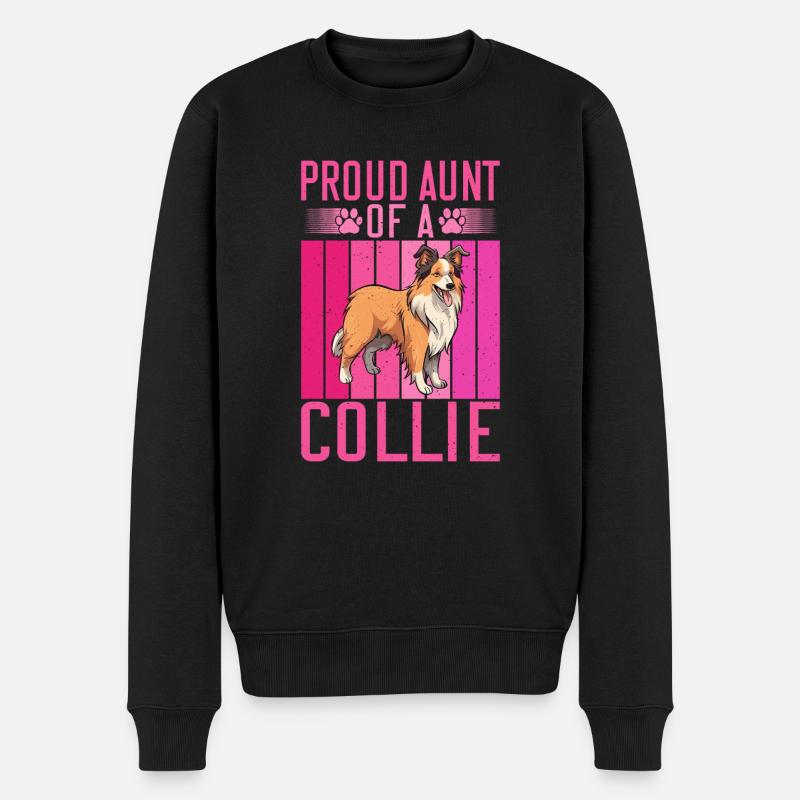 Cadeaux Collie - Pull Premium bio Homme - noir