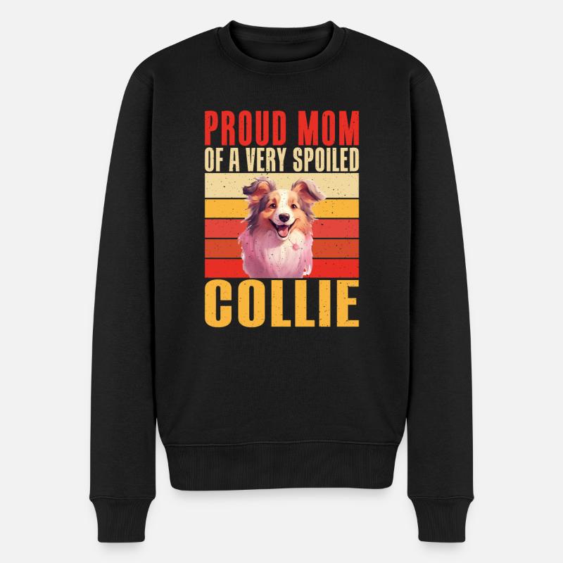 Cadeaux Collie - Pull Premium bio Homme - noir