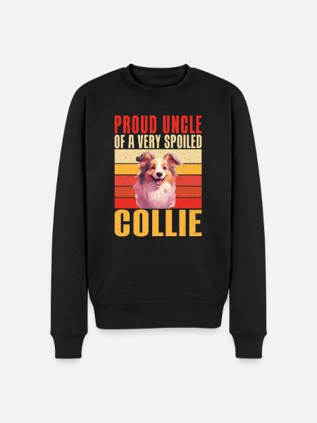 Collie Gifts - Männer Premium Bio Pullover - Schwarz